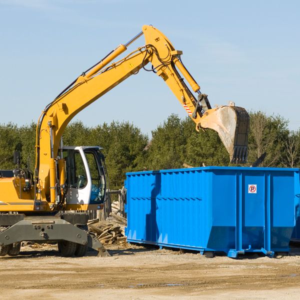 what happens if the residential dumpster is damaged or stolen during rental in Garden Valley